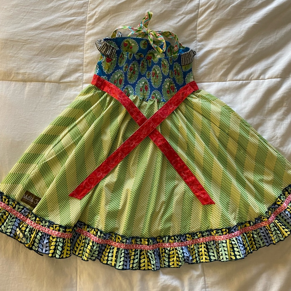 Matilda Jane Limeade Ellie Roundabout Strawberry Twirl Dress - Picture 2 of 6